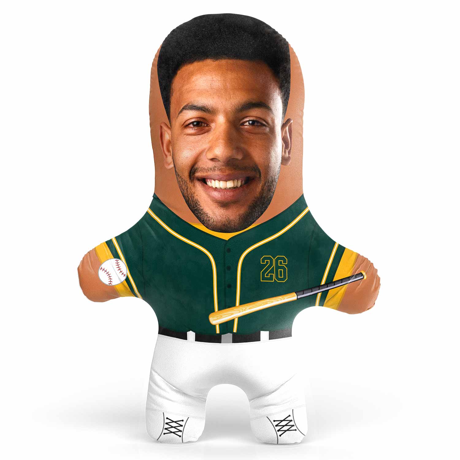 Oakland Baseball Face Pillow