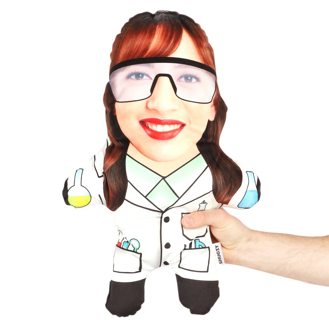 Scientist Face Pillow