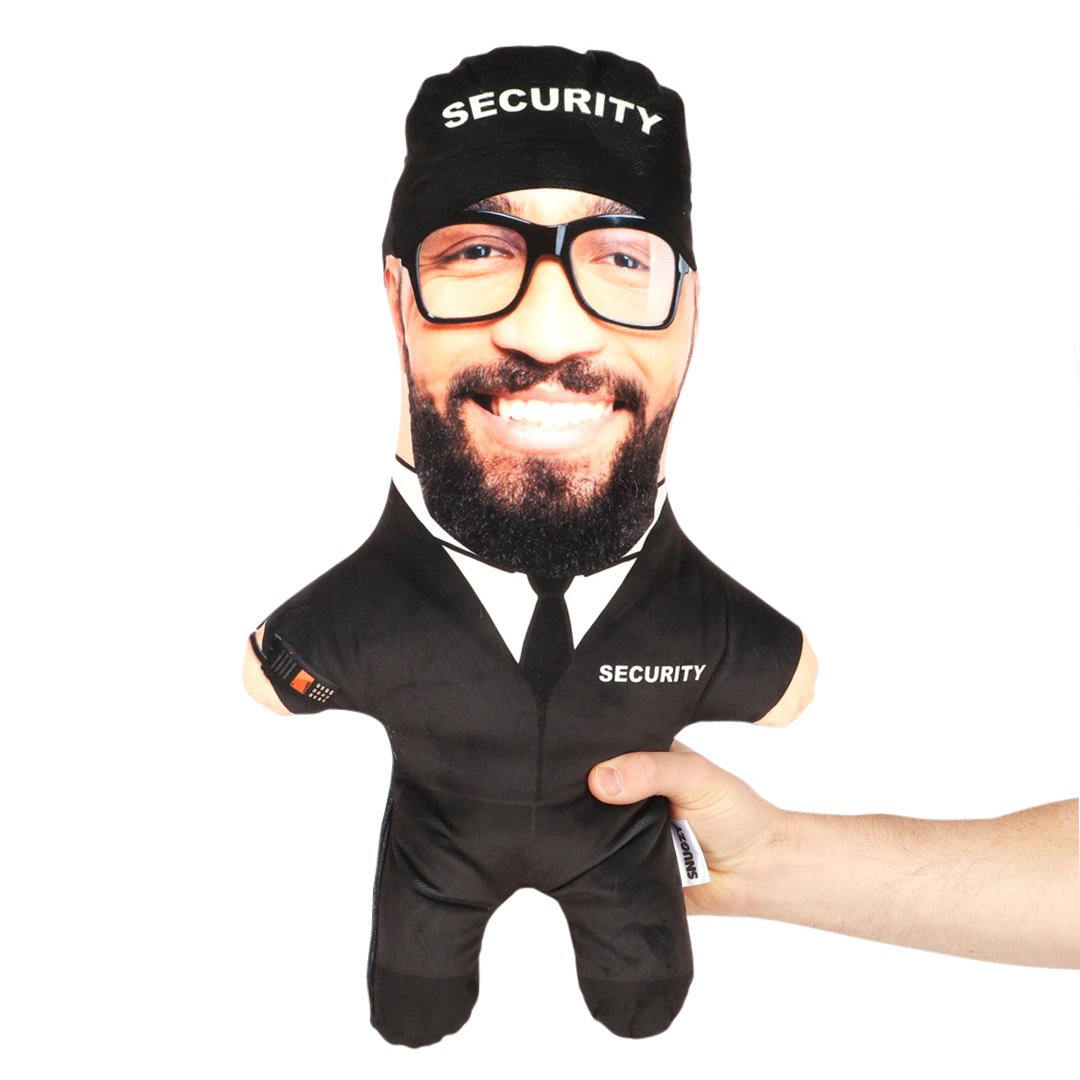 Security Guard Face Pillow
