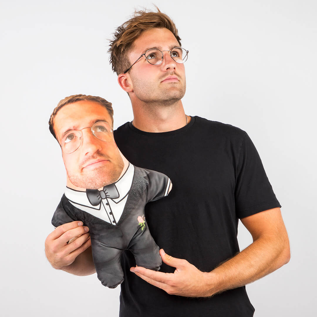 Groom Face Pillow