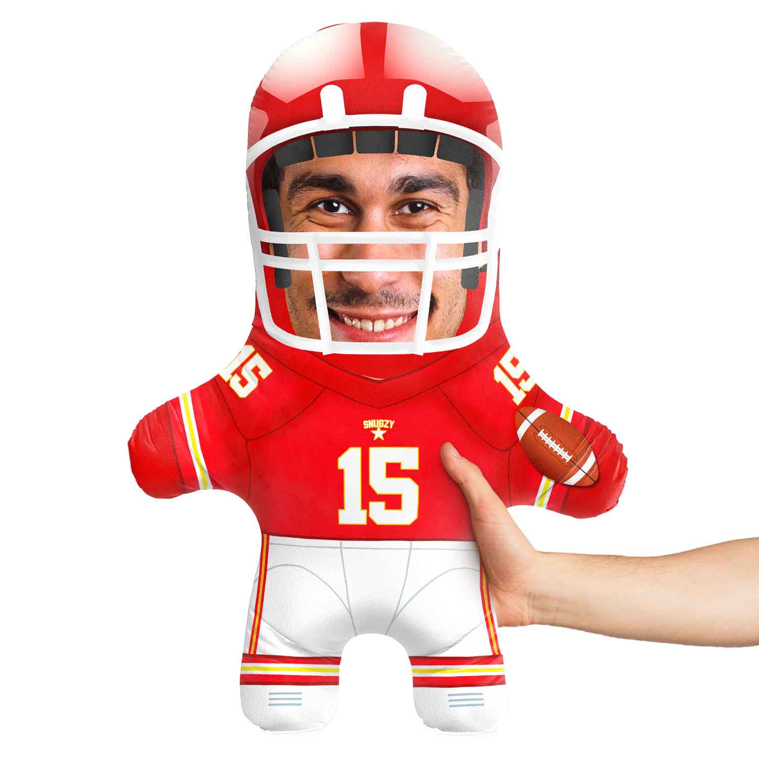 Kansas City Football Face Pillow