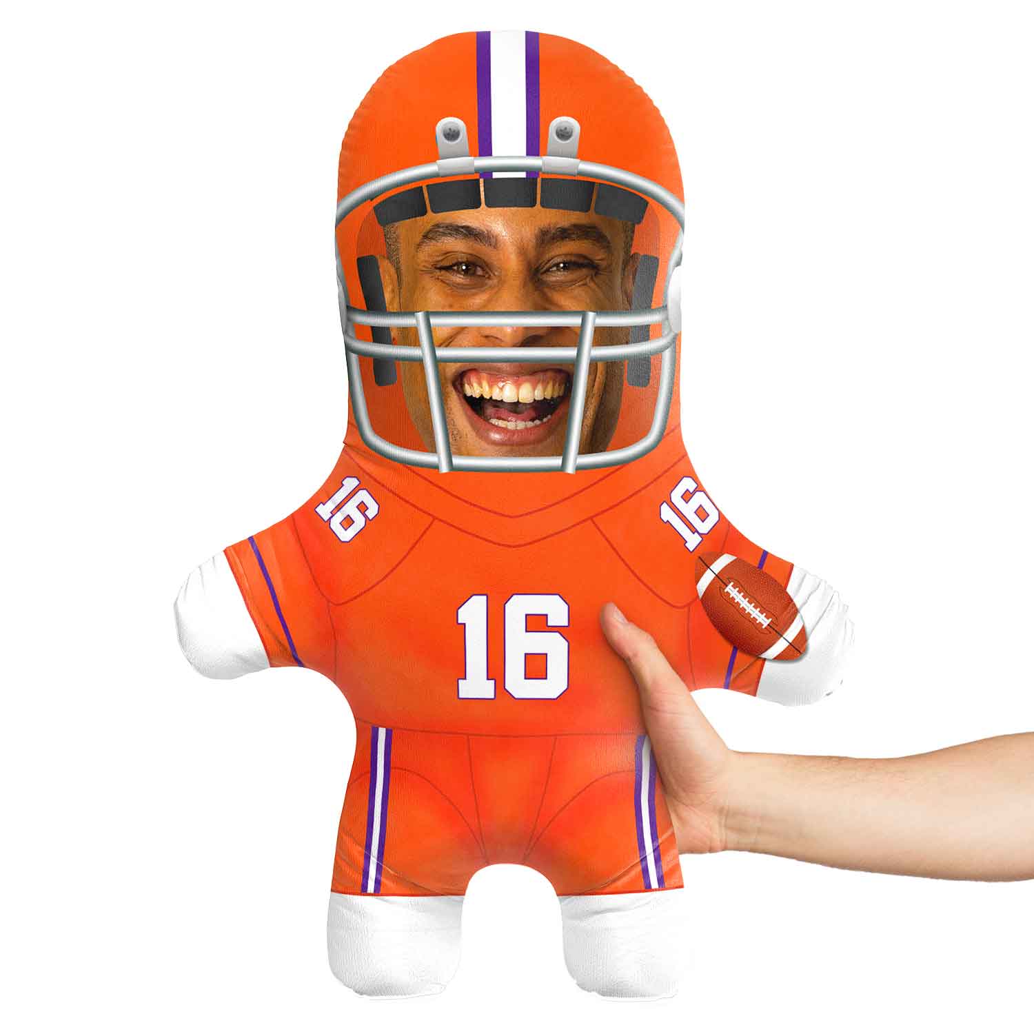 Clemson College Football Face Pillow