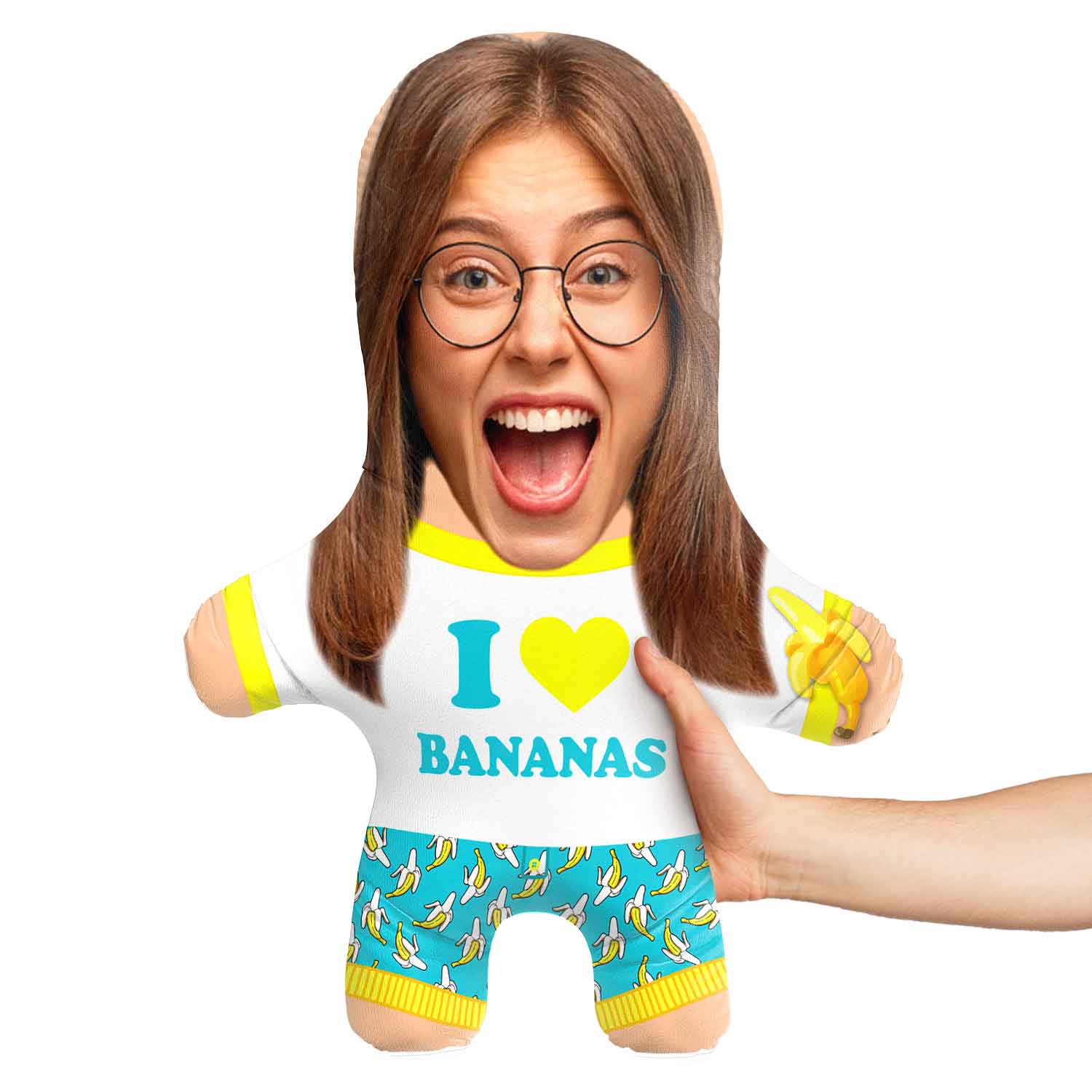 Banana Face Pillow