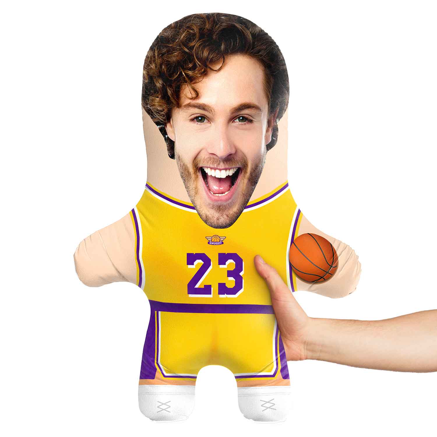 LA Basketball Face Pillow