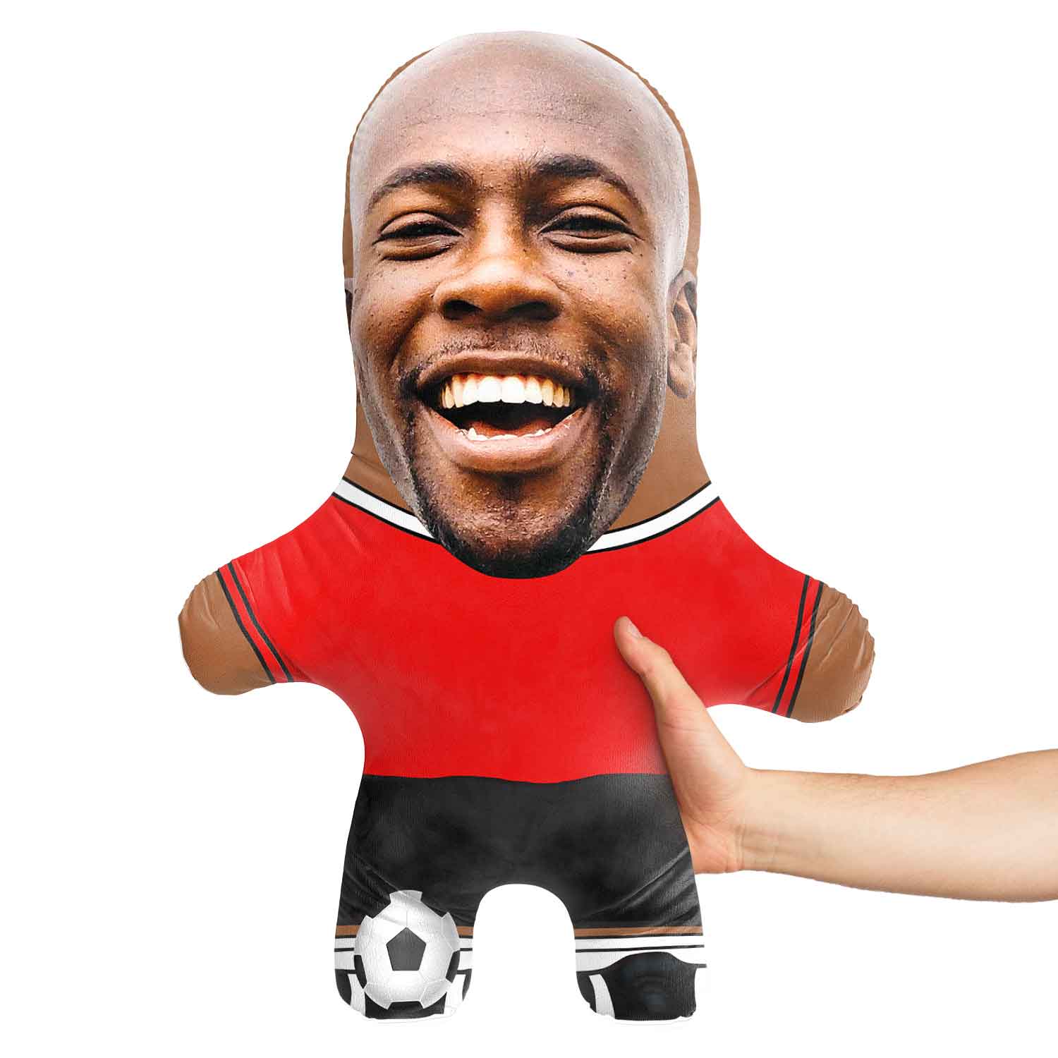 Red Soccer Jersey Face Pillow