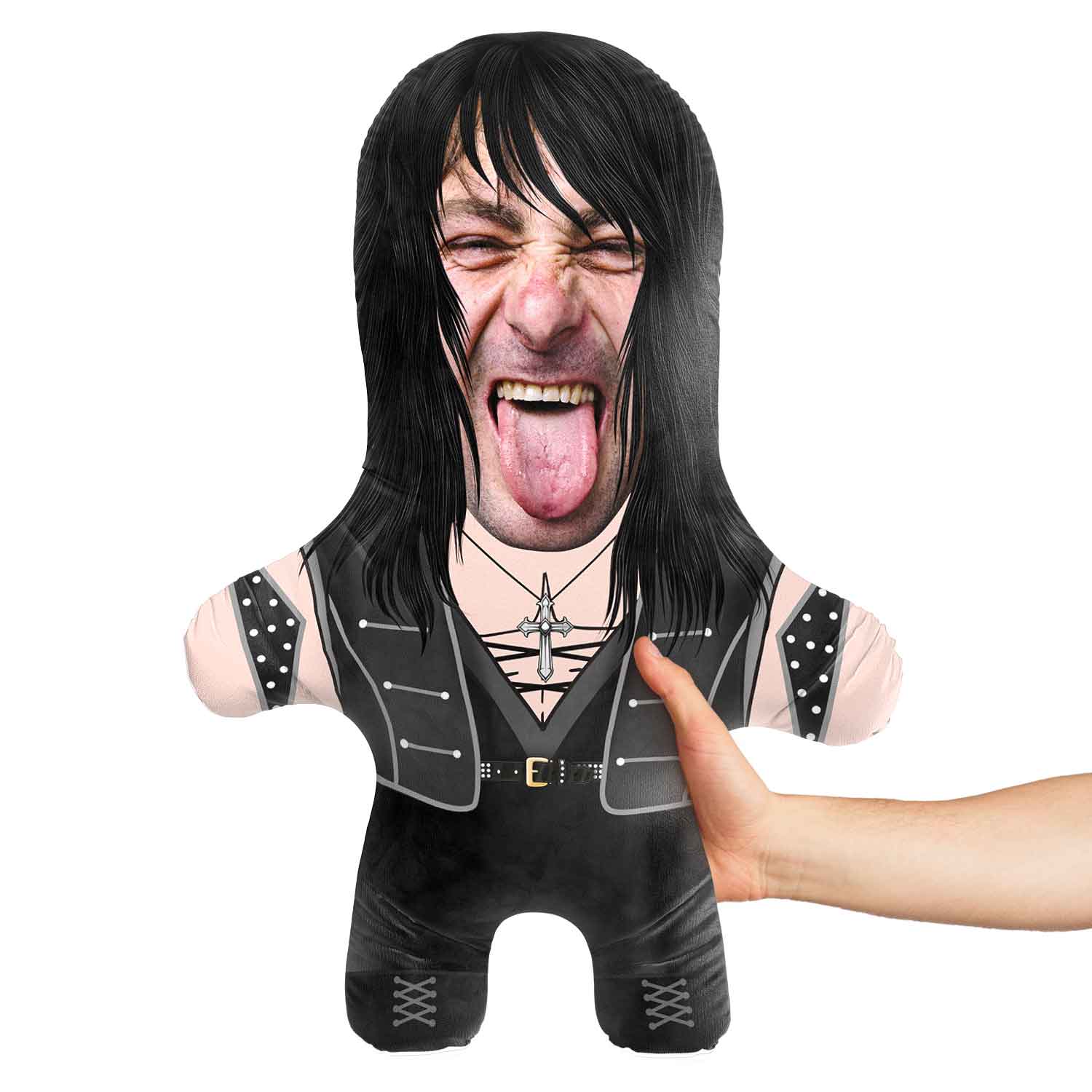Punk Rocker Face Pillow