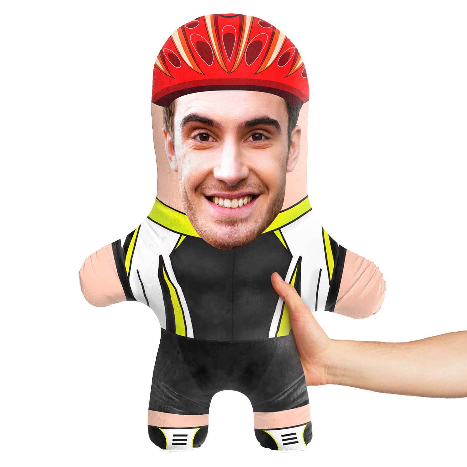 Cyclist Face Pillow