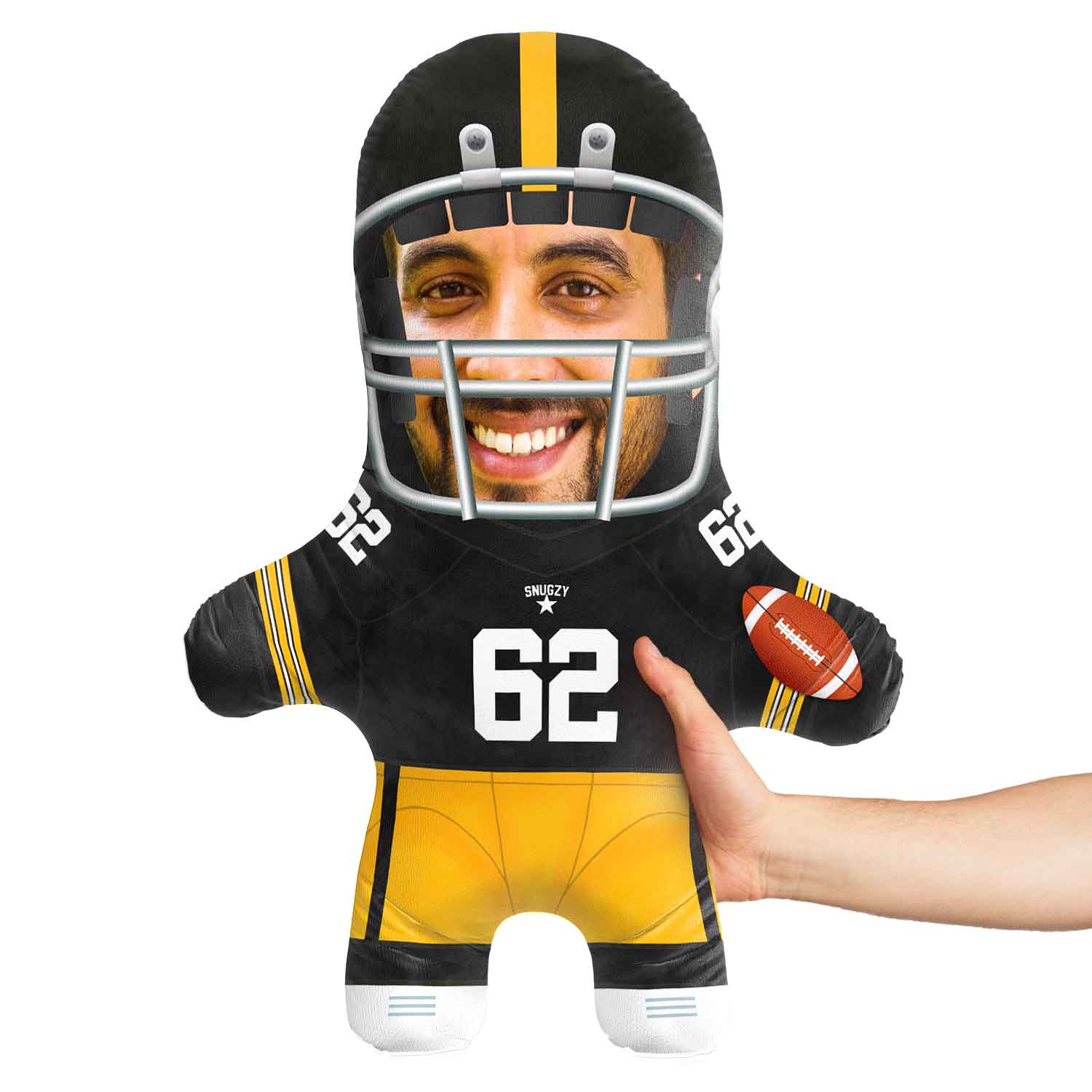 Pittsburgh Football Face Pillow