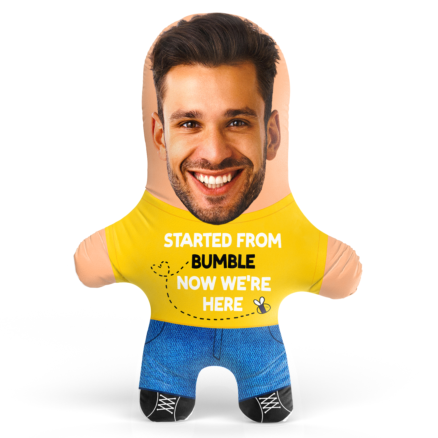 Started From Bumble Face Pillow