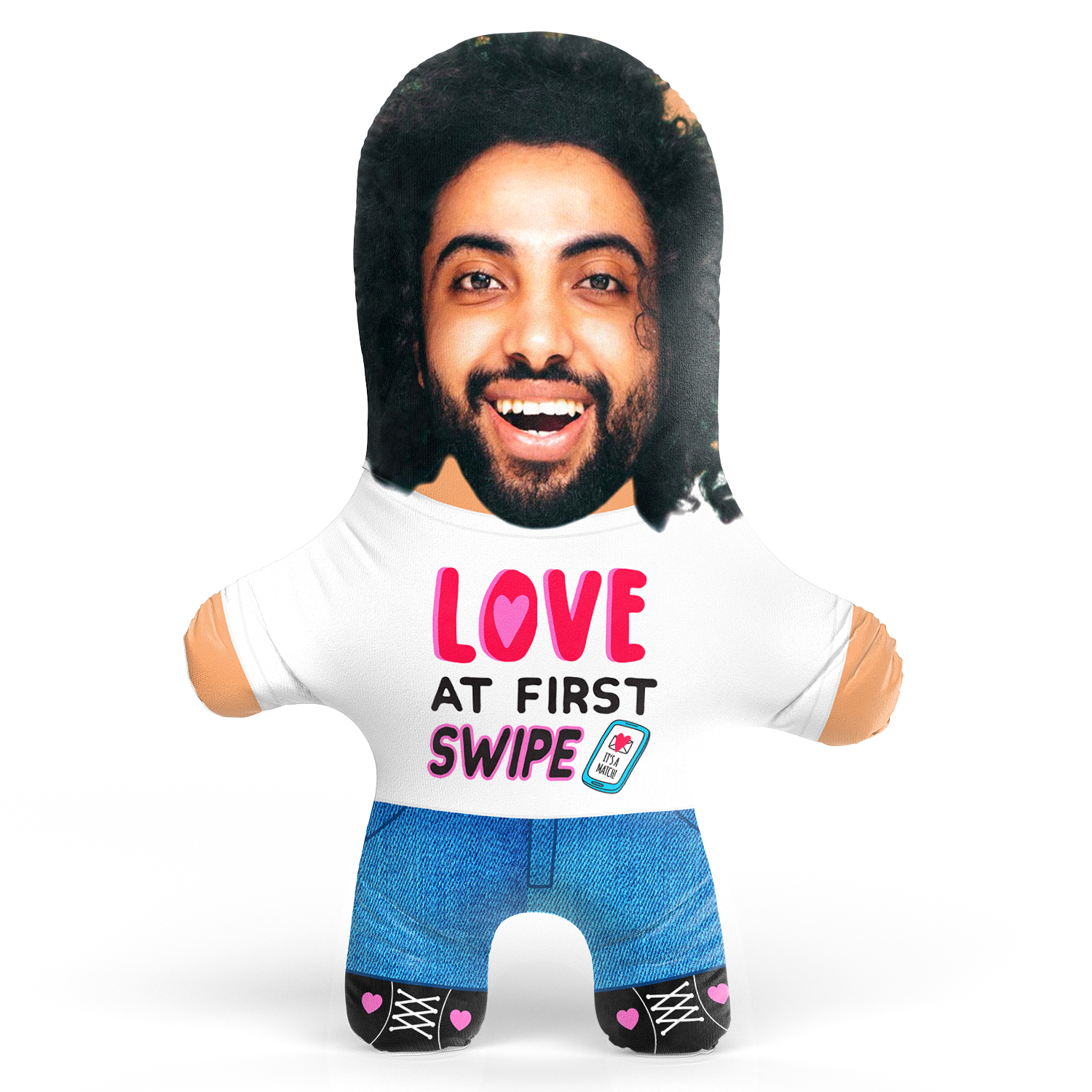 Love At First Swipe Face Pillow