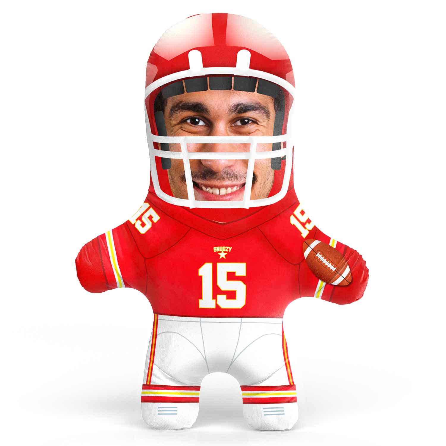 Kansas City Football Face Pillow