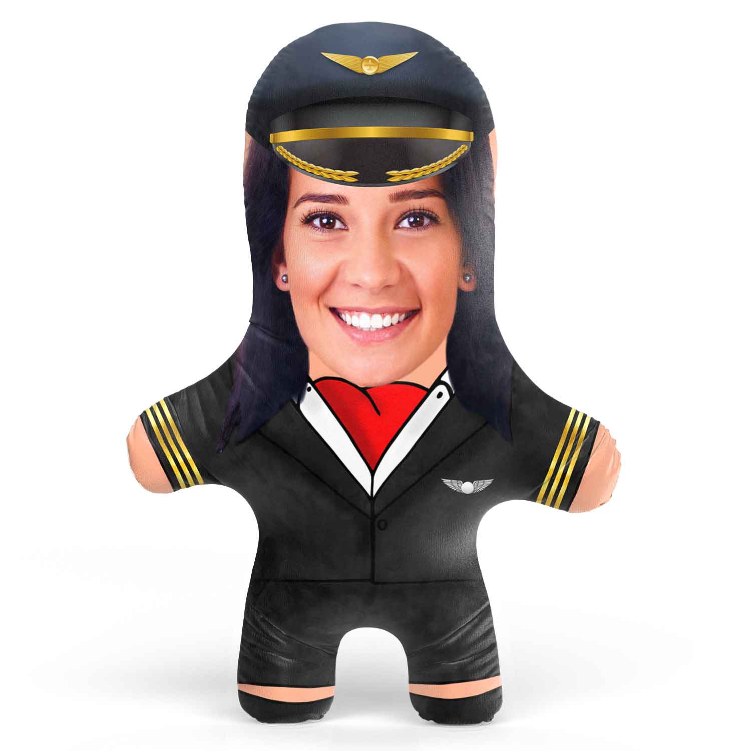 Female Pilot Face Pillow
