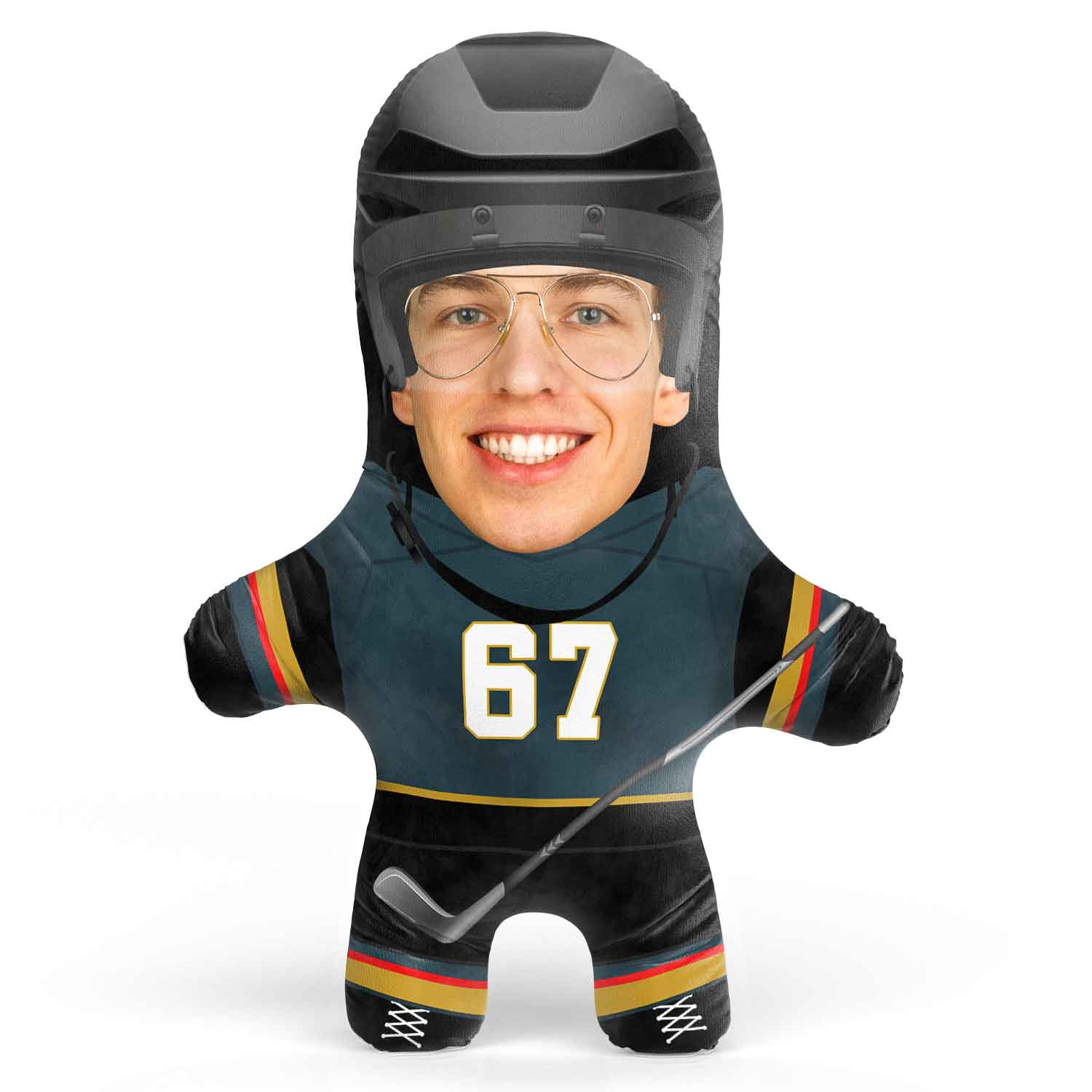 Vegas Hockey Face Pillow