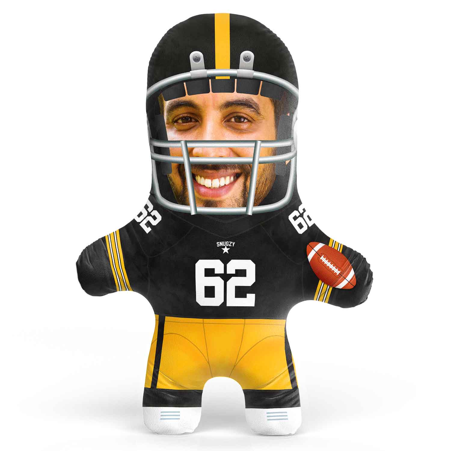 Pittsburgh Football Face Pillow