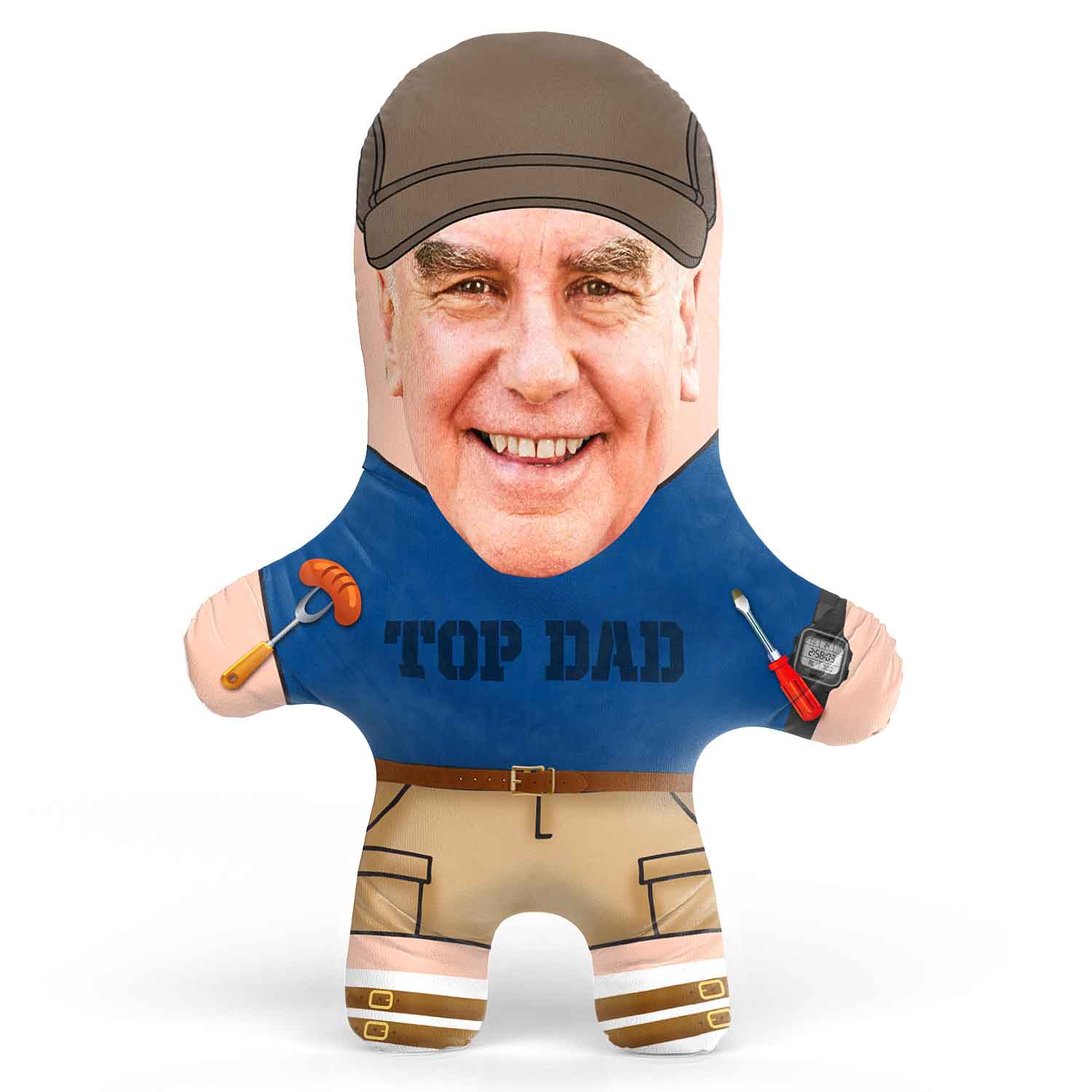 Top Dad Face Pillow