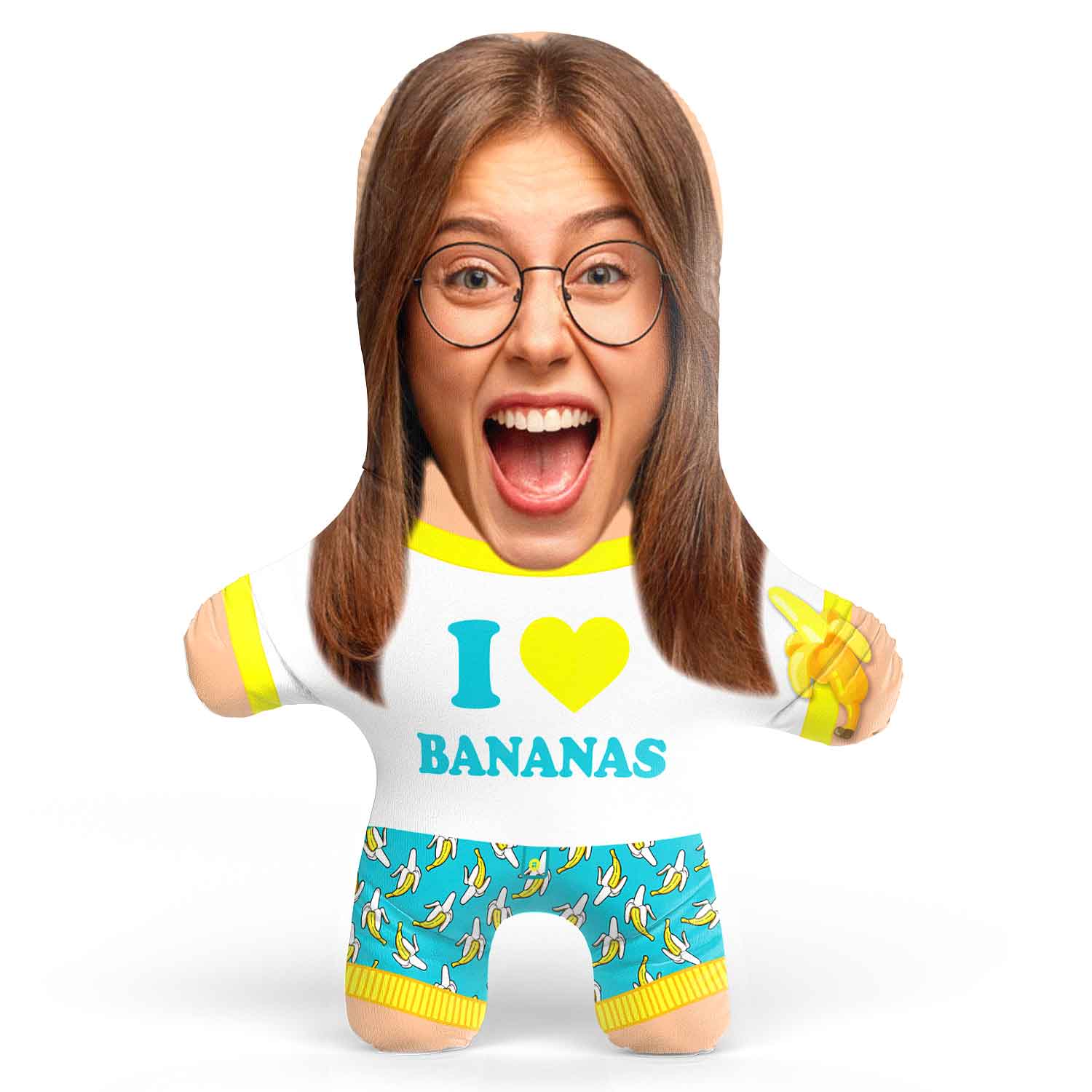 Banana Face Pillow