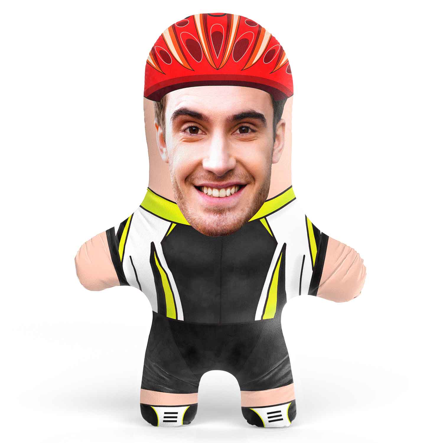 Cyclist Face Pillow