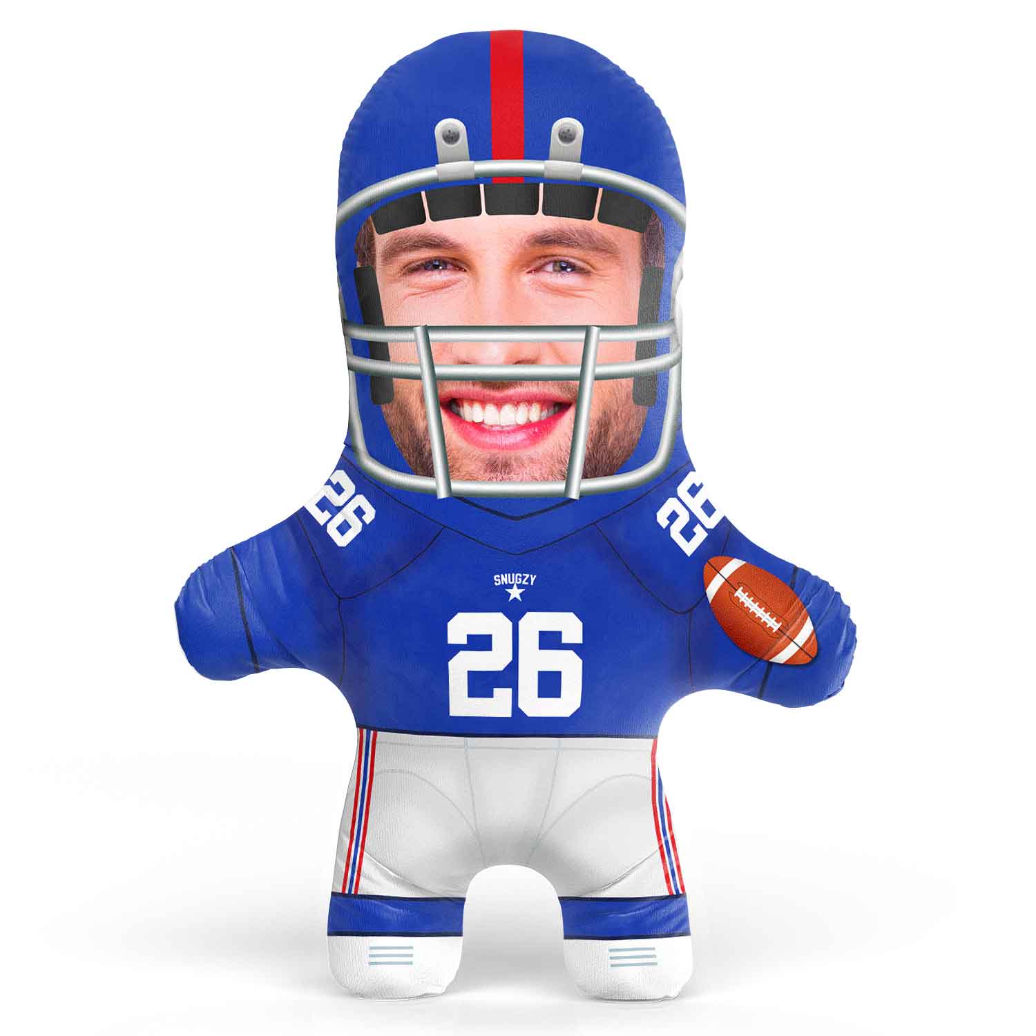 New York Football Face Pillow