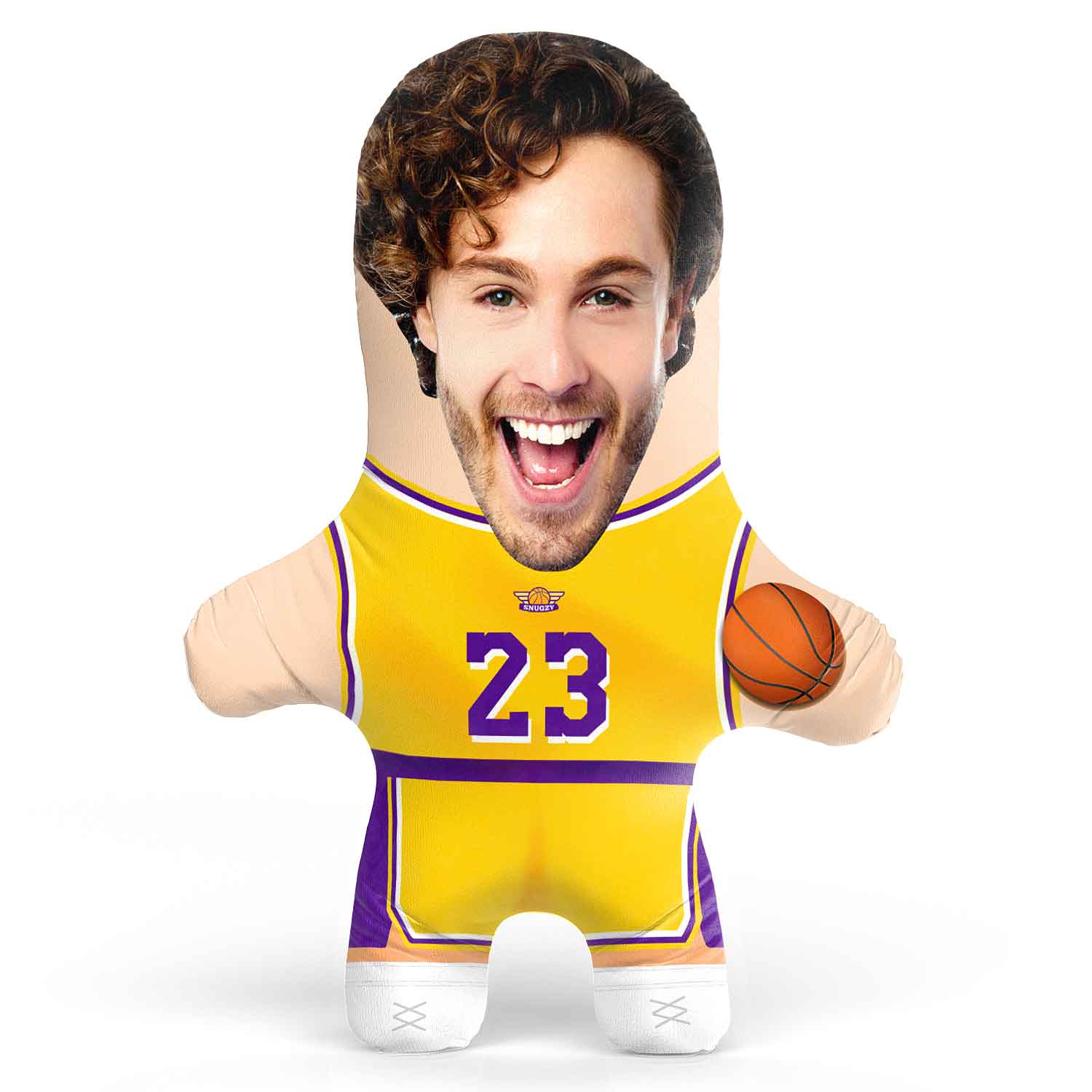 LA Basketball Face Pillow