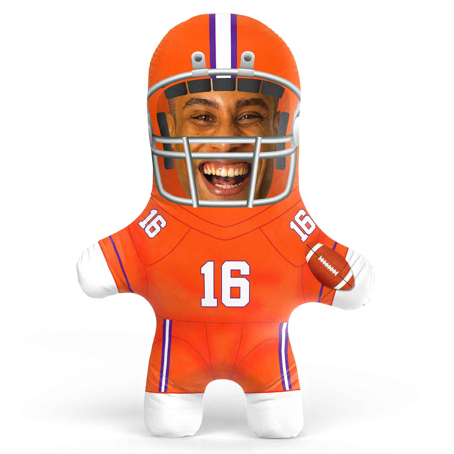 Clemson College Football Face Pillow