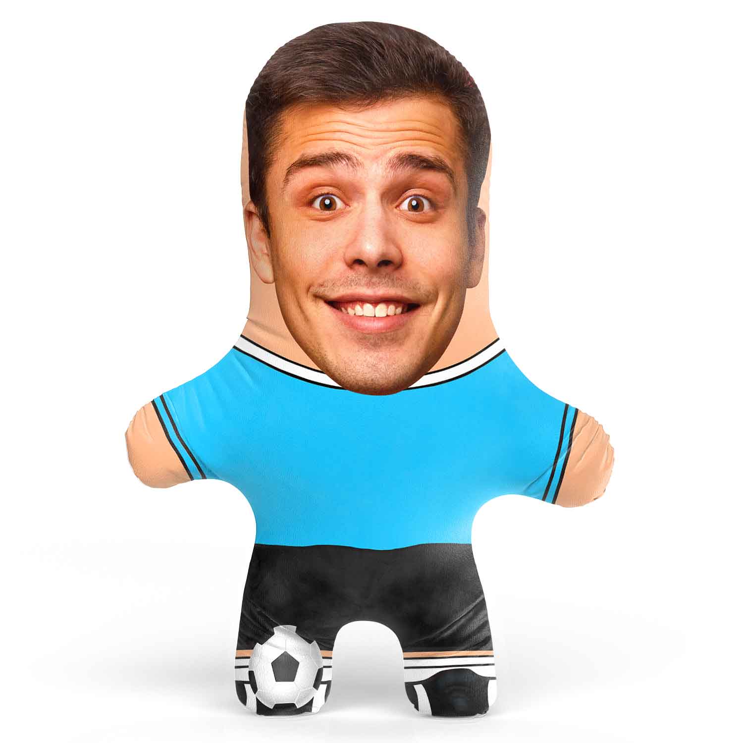 Red Soccer Jersey Face Pillow