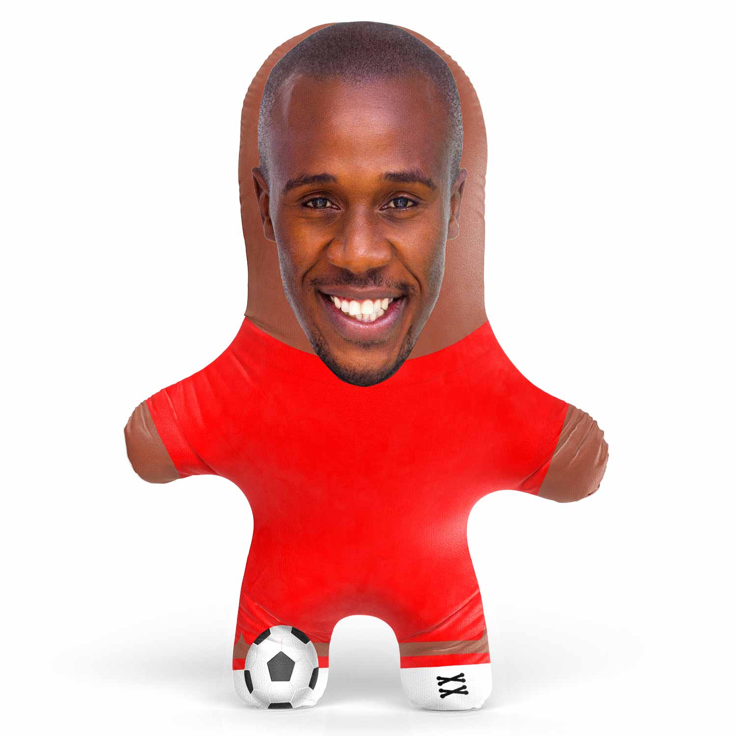 Soccer Red Face Pillow