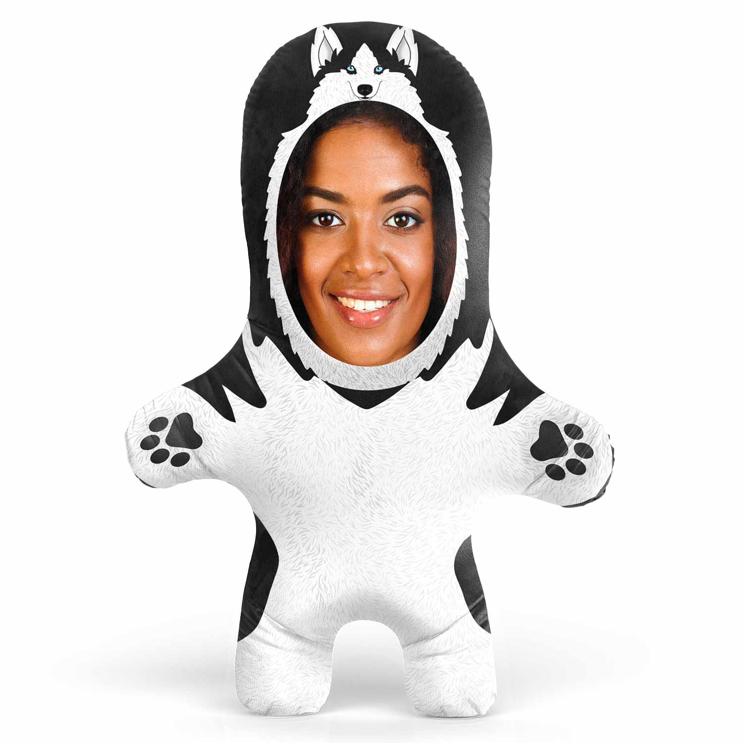 Siberian Husky Face Pillow