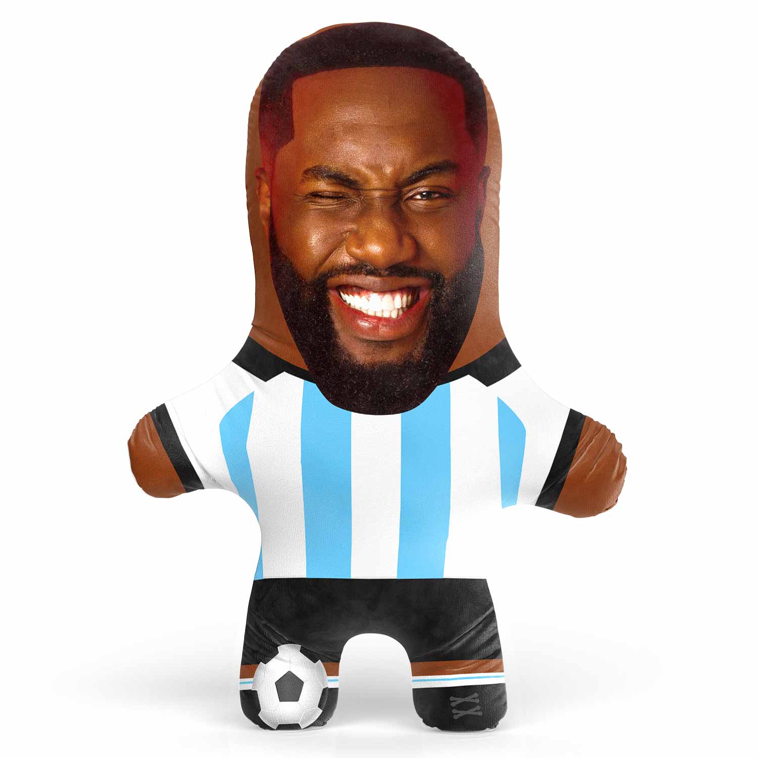 Argentina Soccer Face Pillow