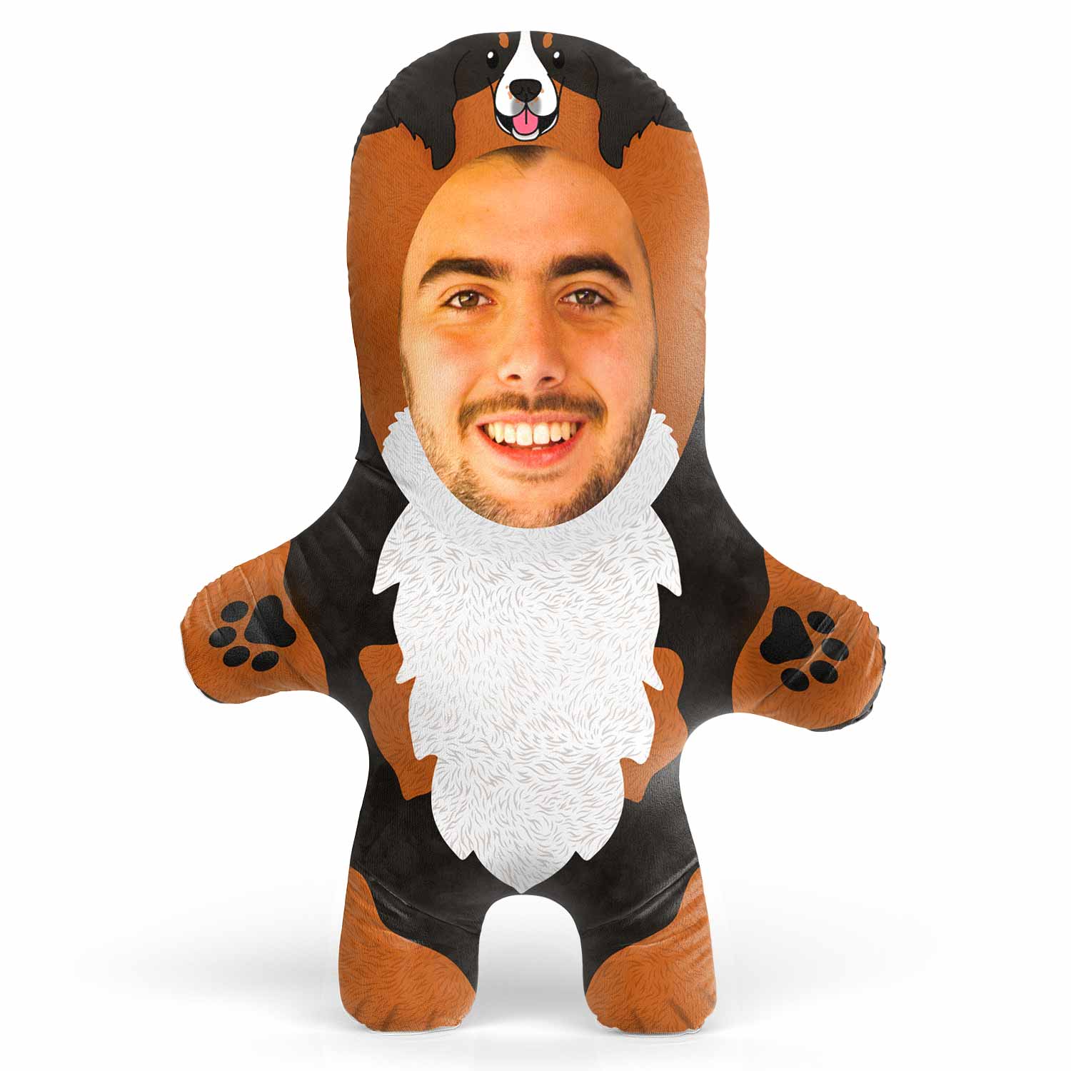 Bernese Mountain Dog Face Pillow