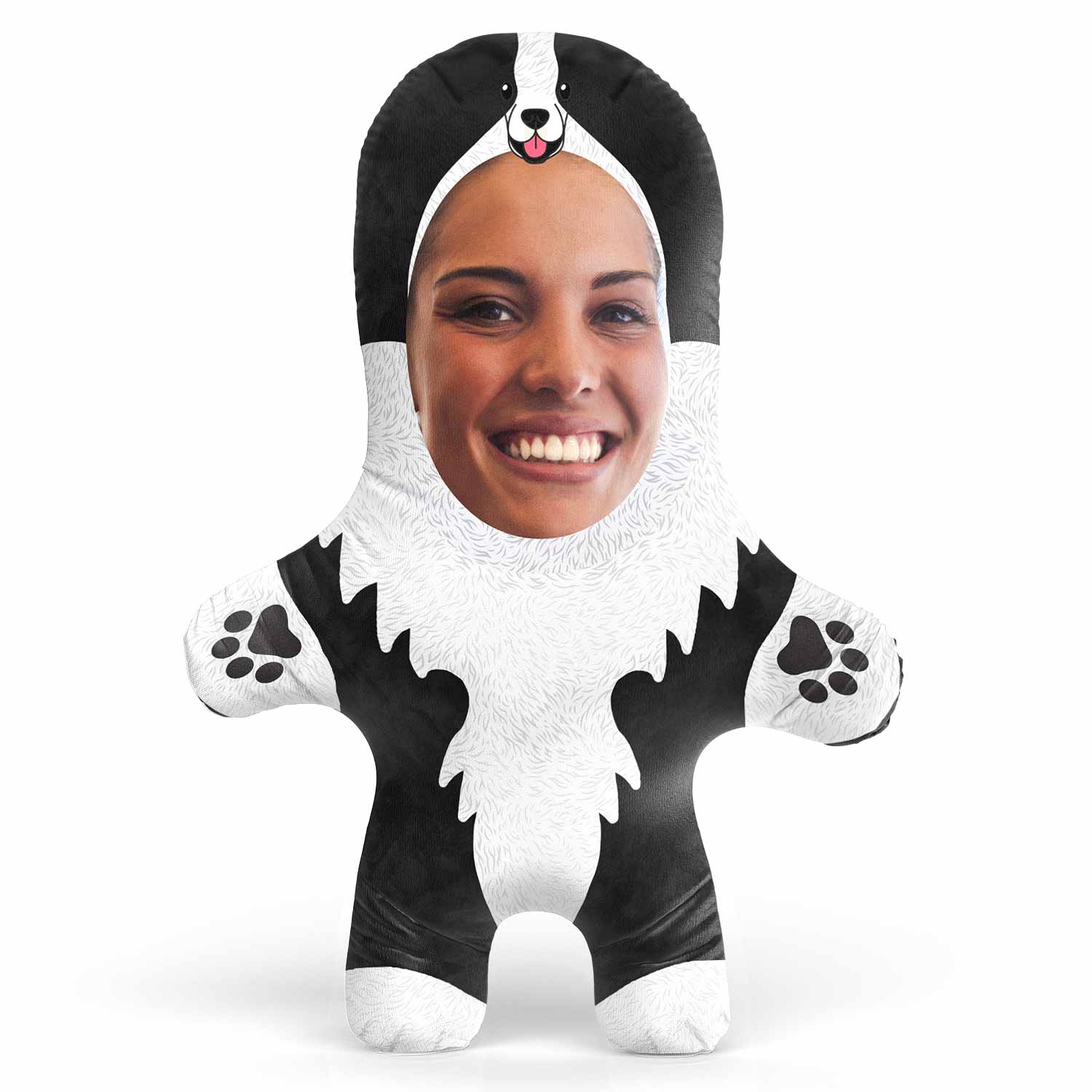 Border Collie Face Pillow