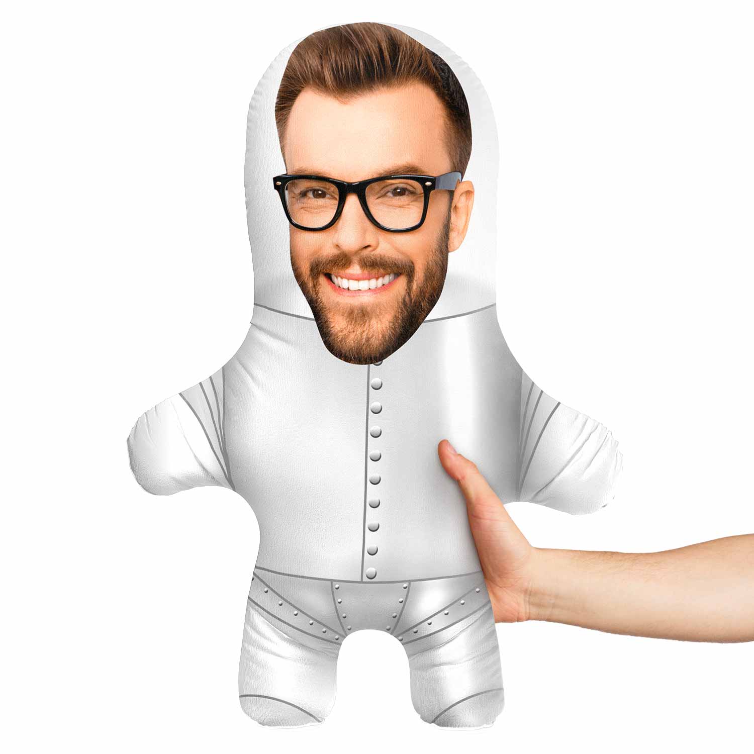 Tin Man Face Pillow
