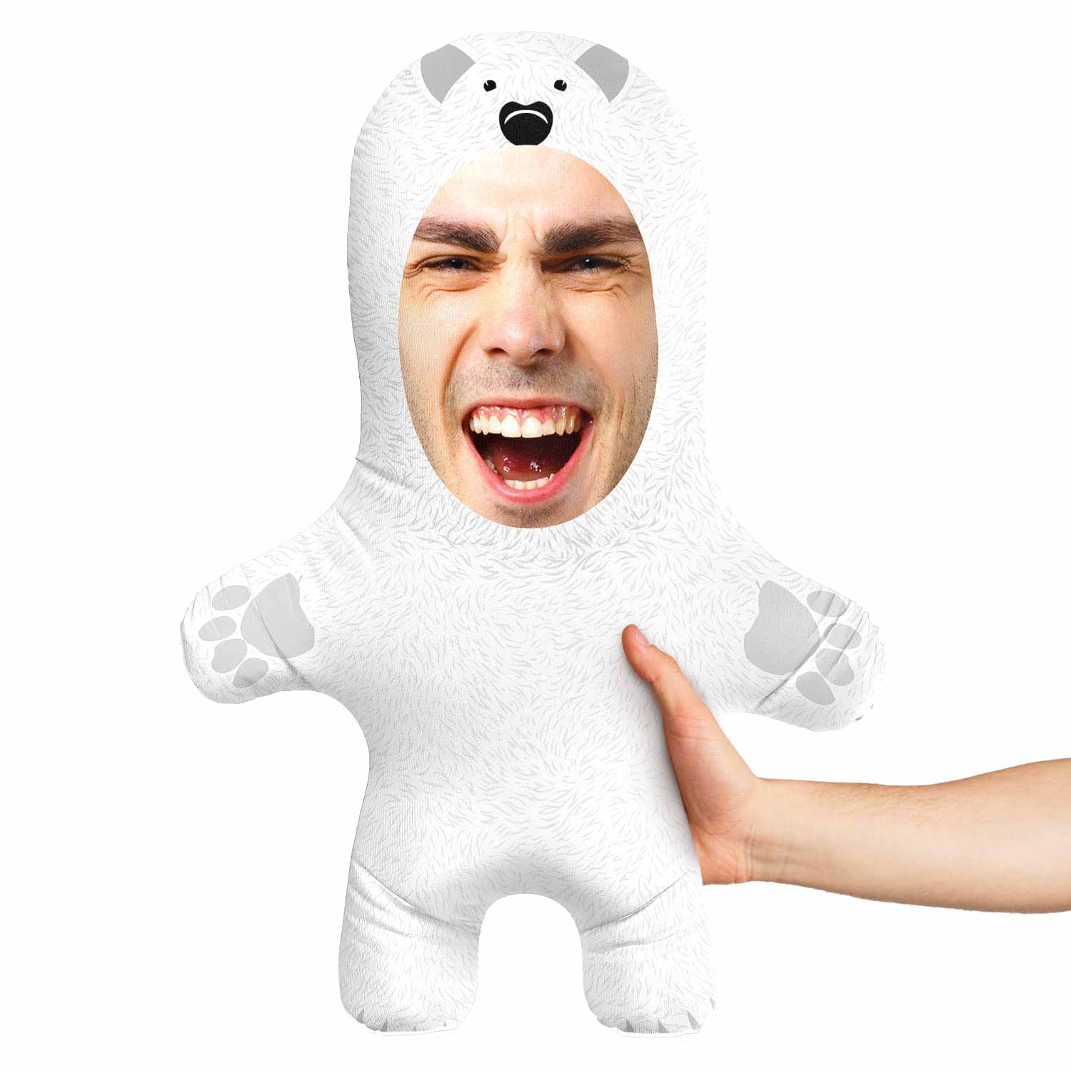 Polar Bear Face Pillow