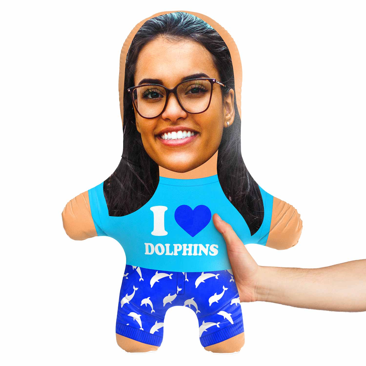 Dolphin Face Pillow
