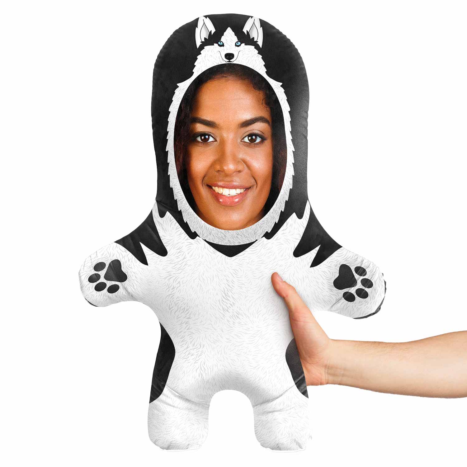 Siberian Husky Face Pillow