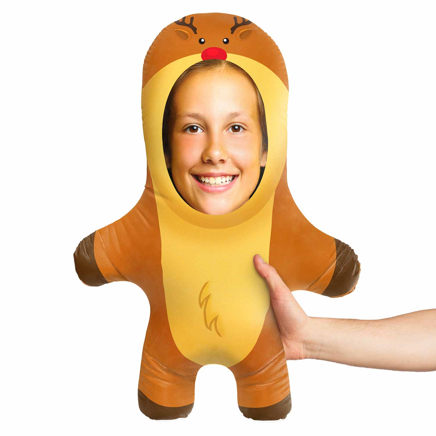 Reindeer Face Pillow