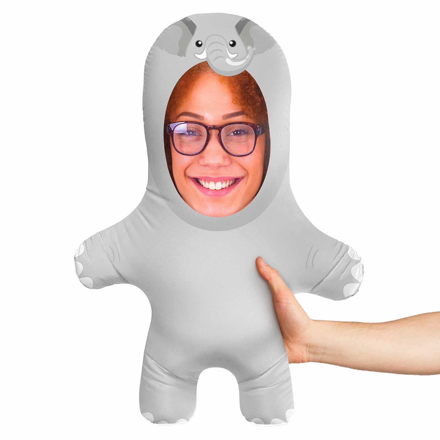 Elephant Face Pillow
