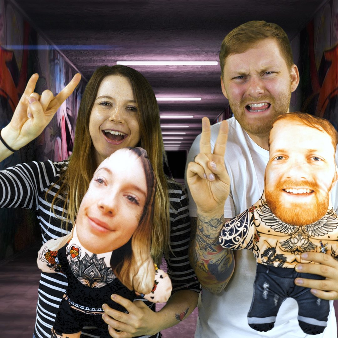 Male Tattoo Face Pillow