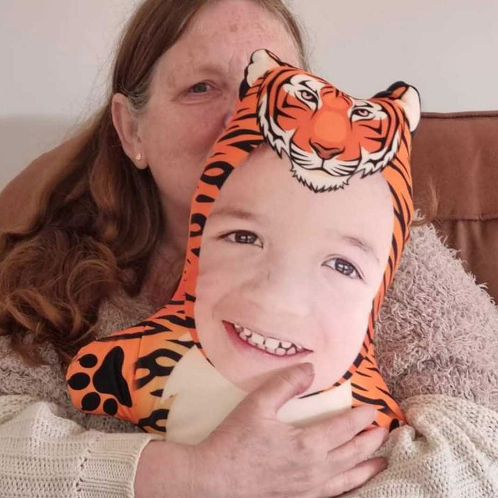 Tiger Face Pillow
