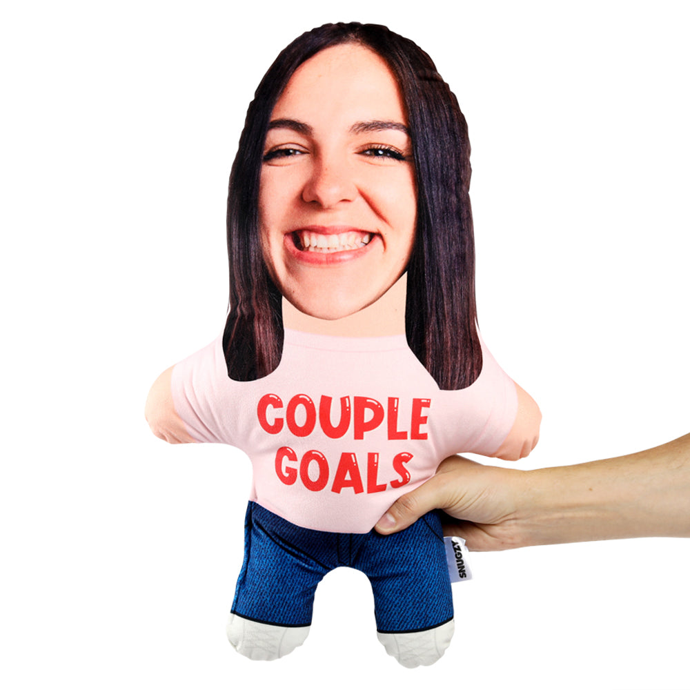 Couple Goals Female Face Pillow