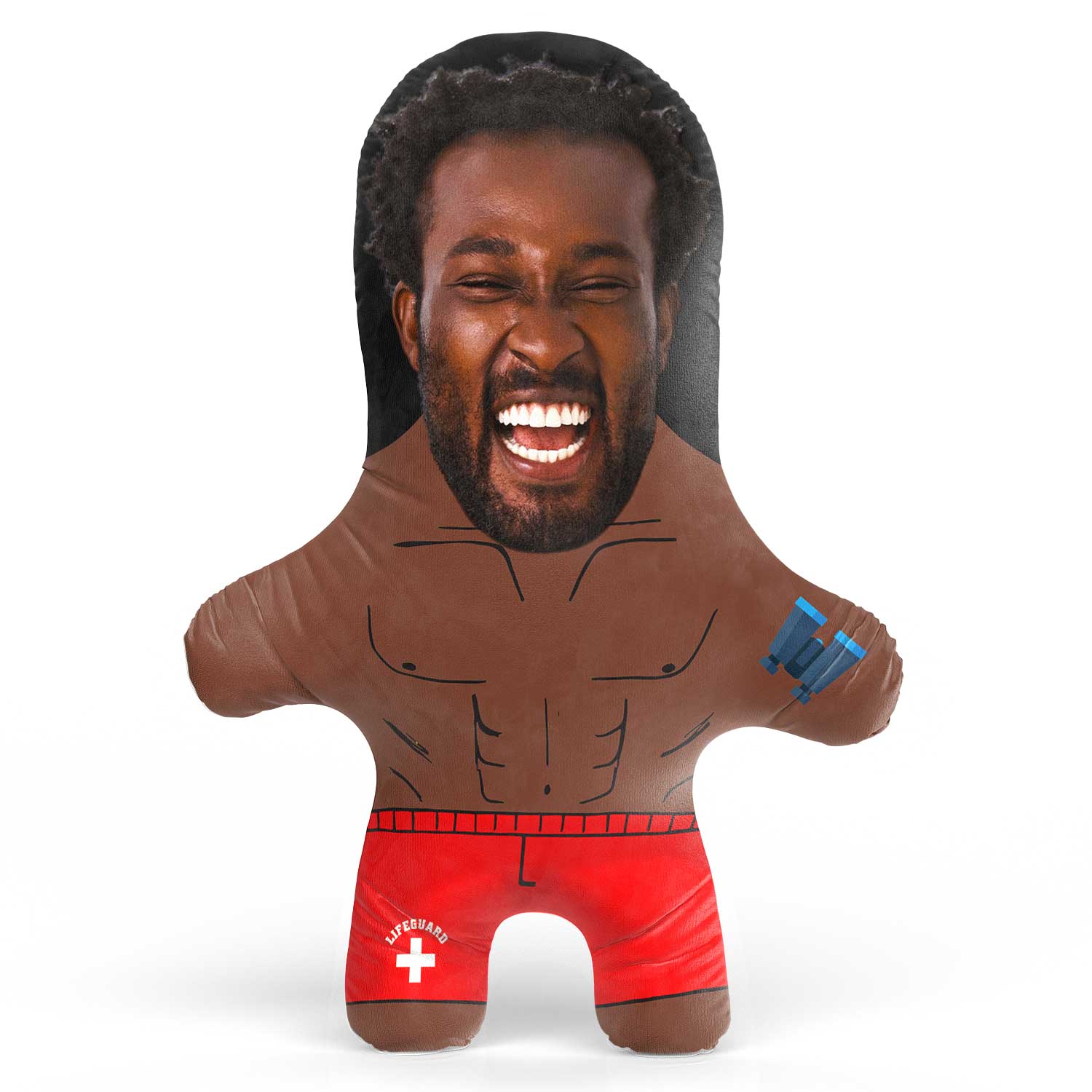 Male Lifeguard Face Pillow