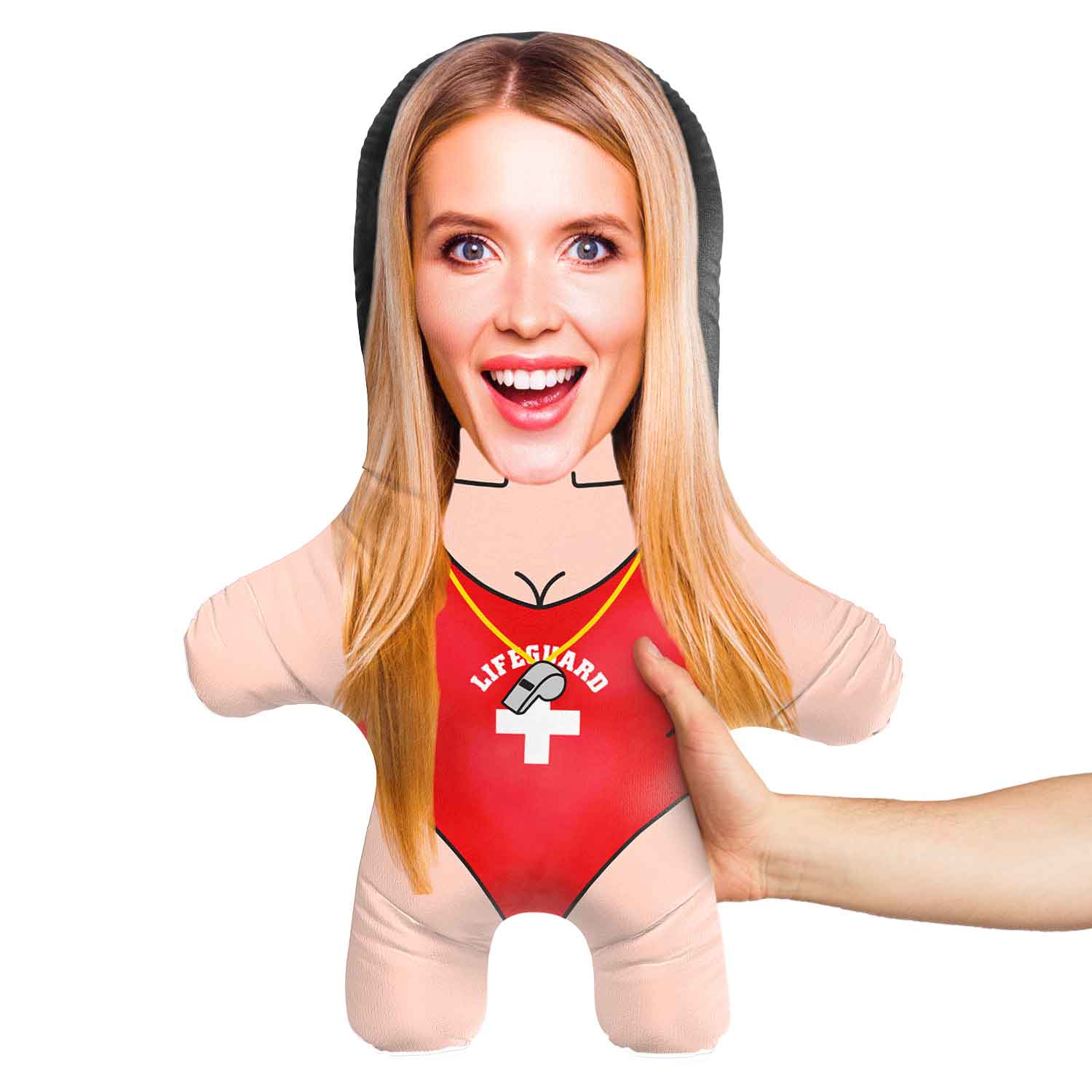 Female Lifeguard Face Pillow