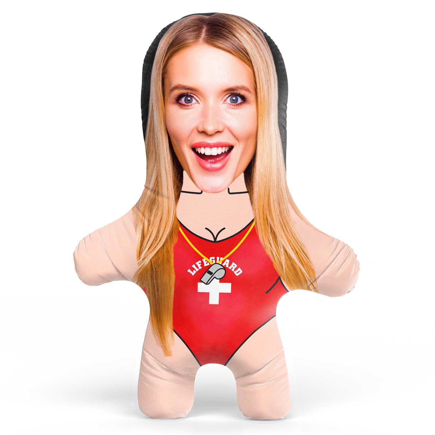 Female Lifeguard Face Pillow