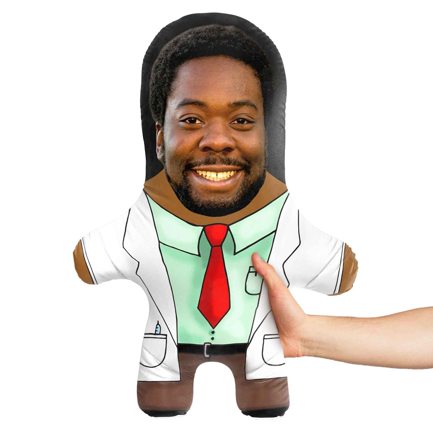 Male Doctor Face Pillow