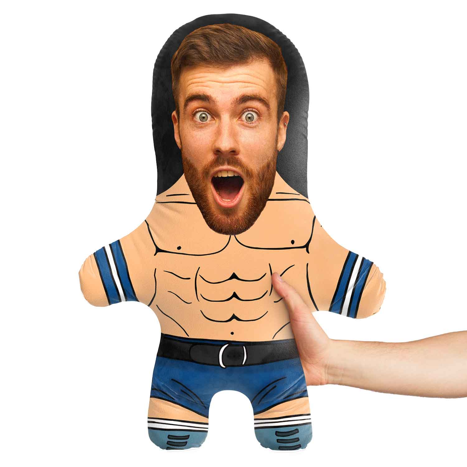 Gym Hunk Face Pillow