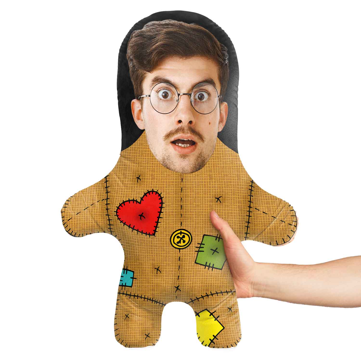 Voodoo Doll Face Pillow