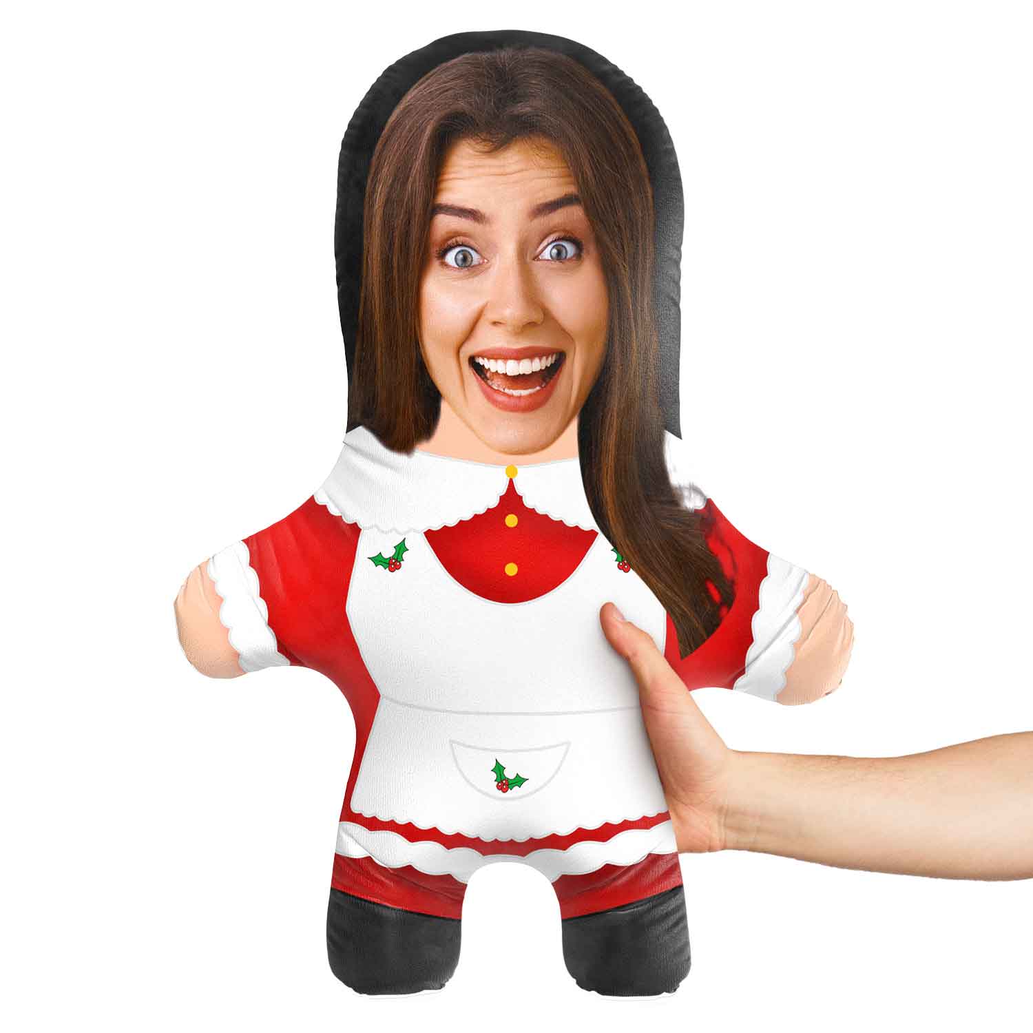 Mrs Claus Face Pillow