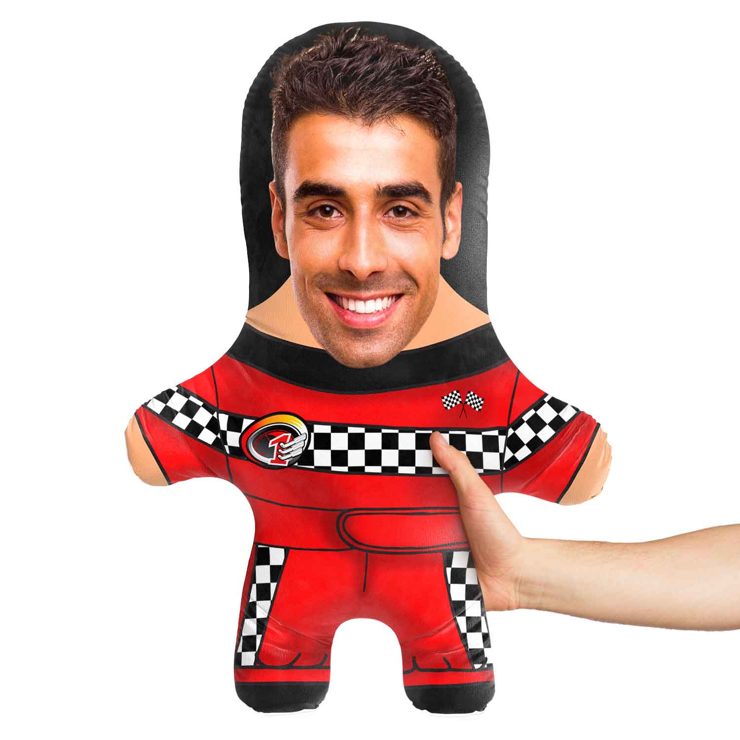 F1 Driver Face Pillow
