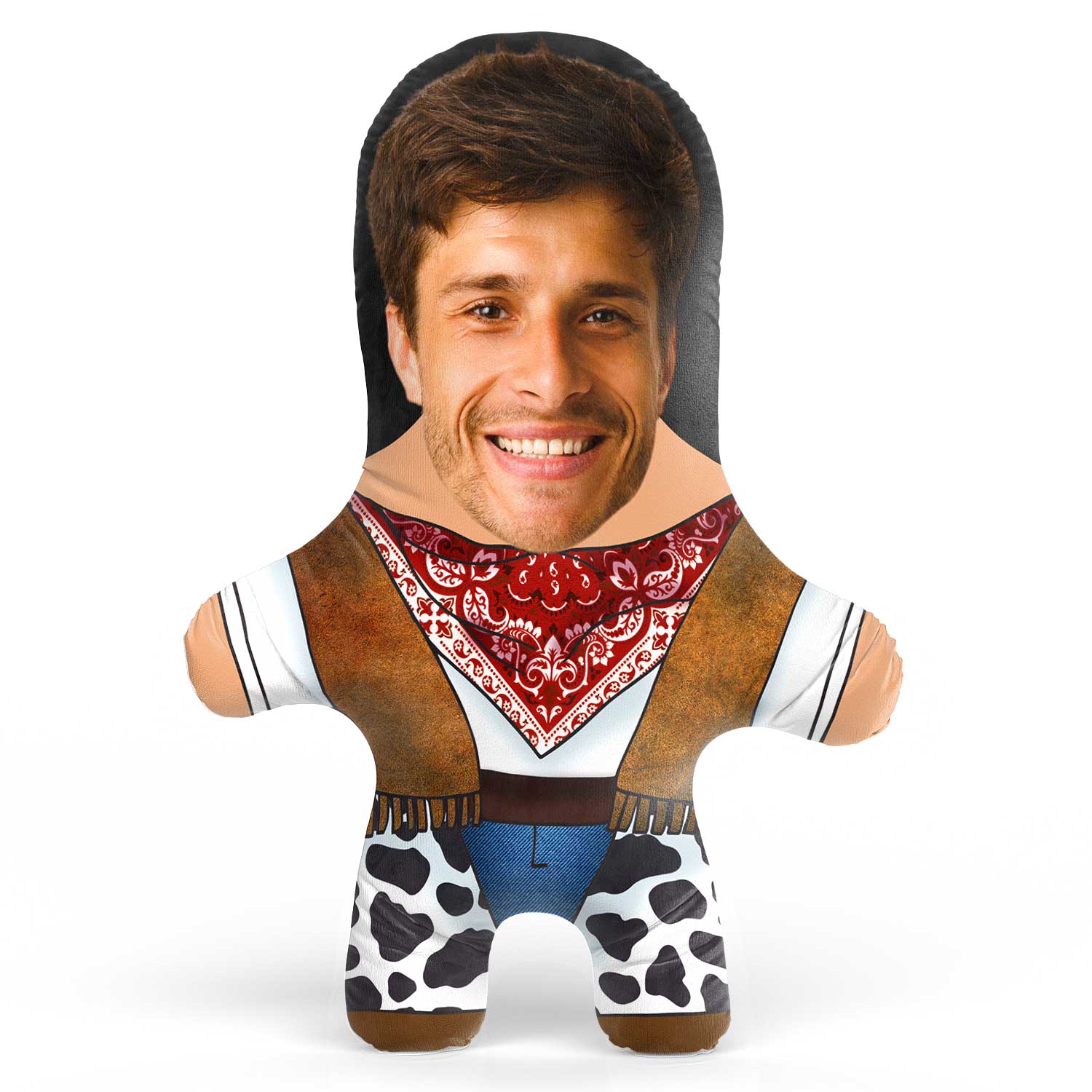 Cowboy Face Pillow