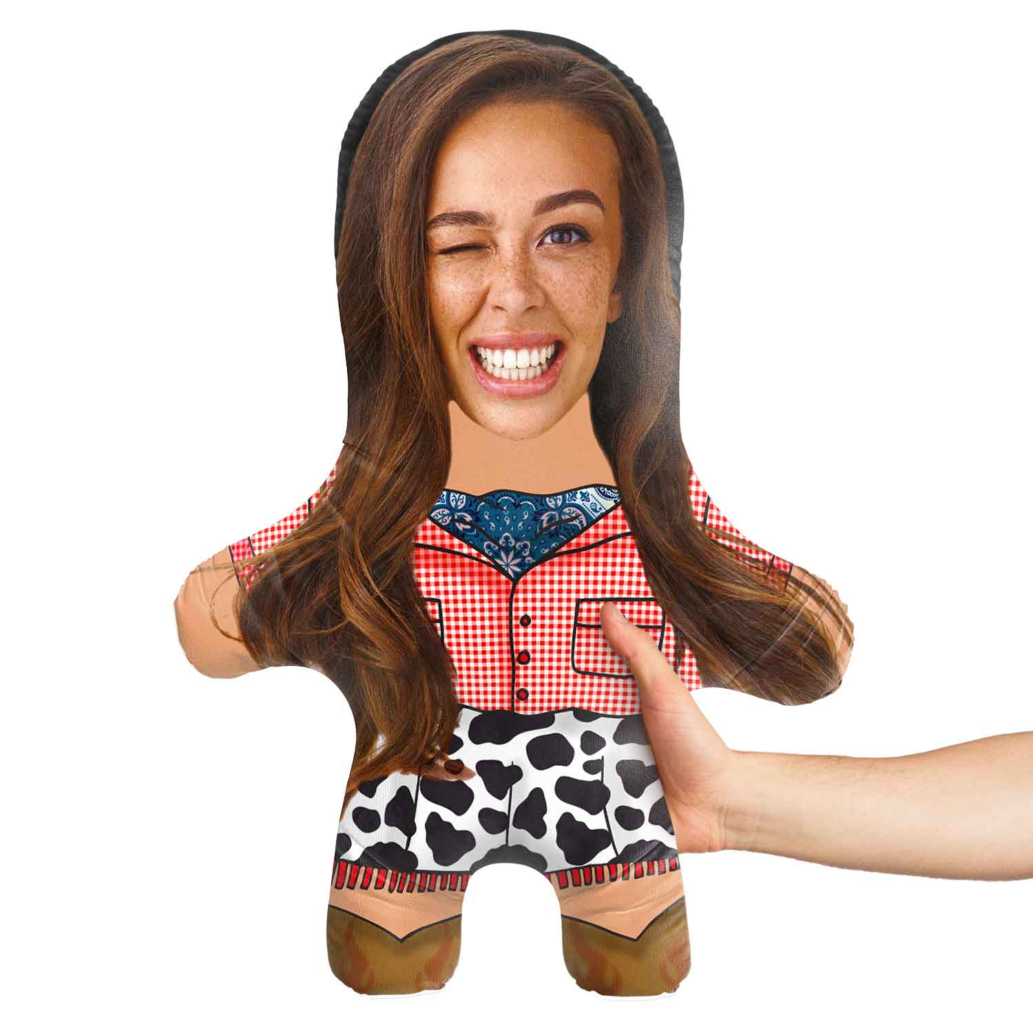 Cowgirl Face Pillow