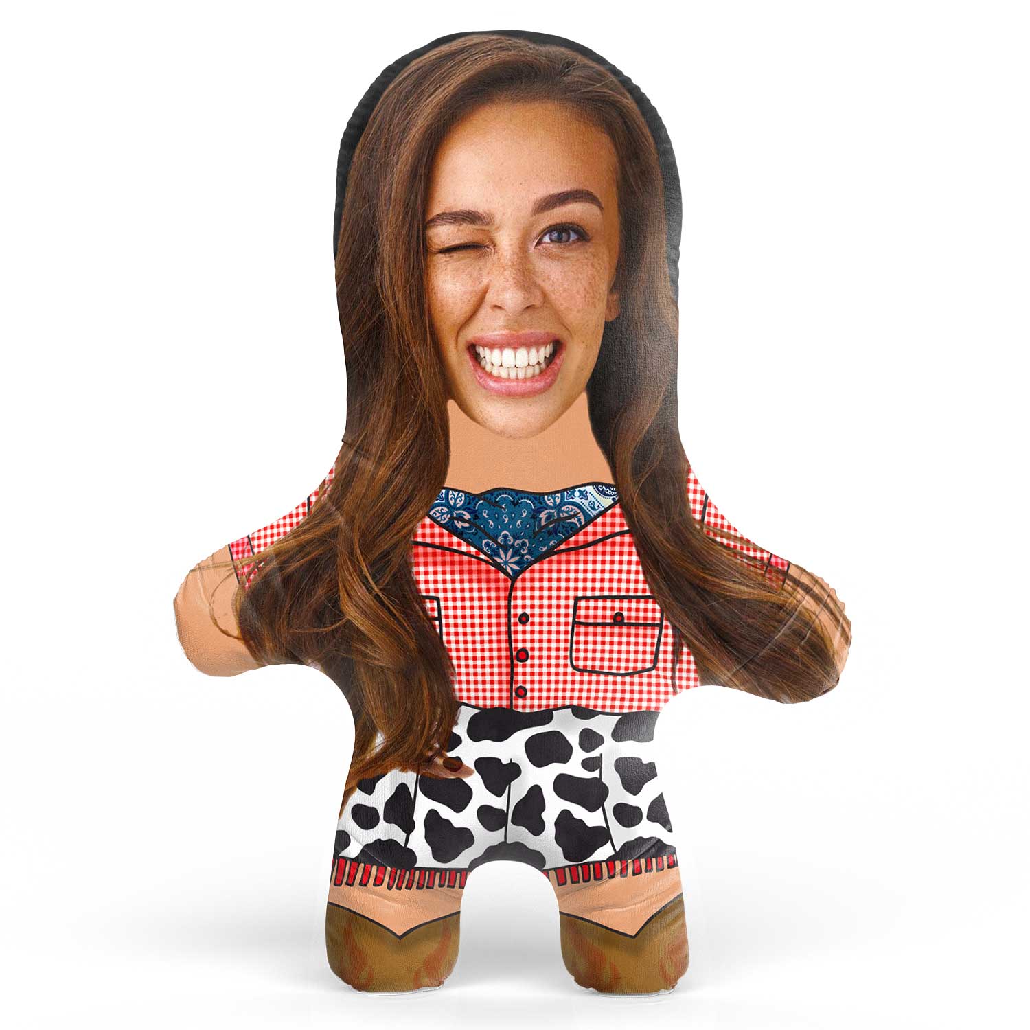 Cowgirl Face Pillow